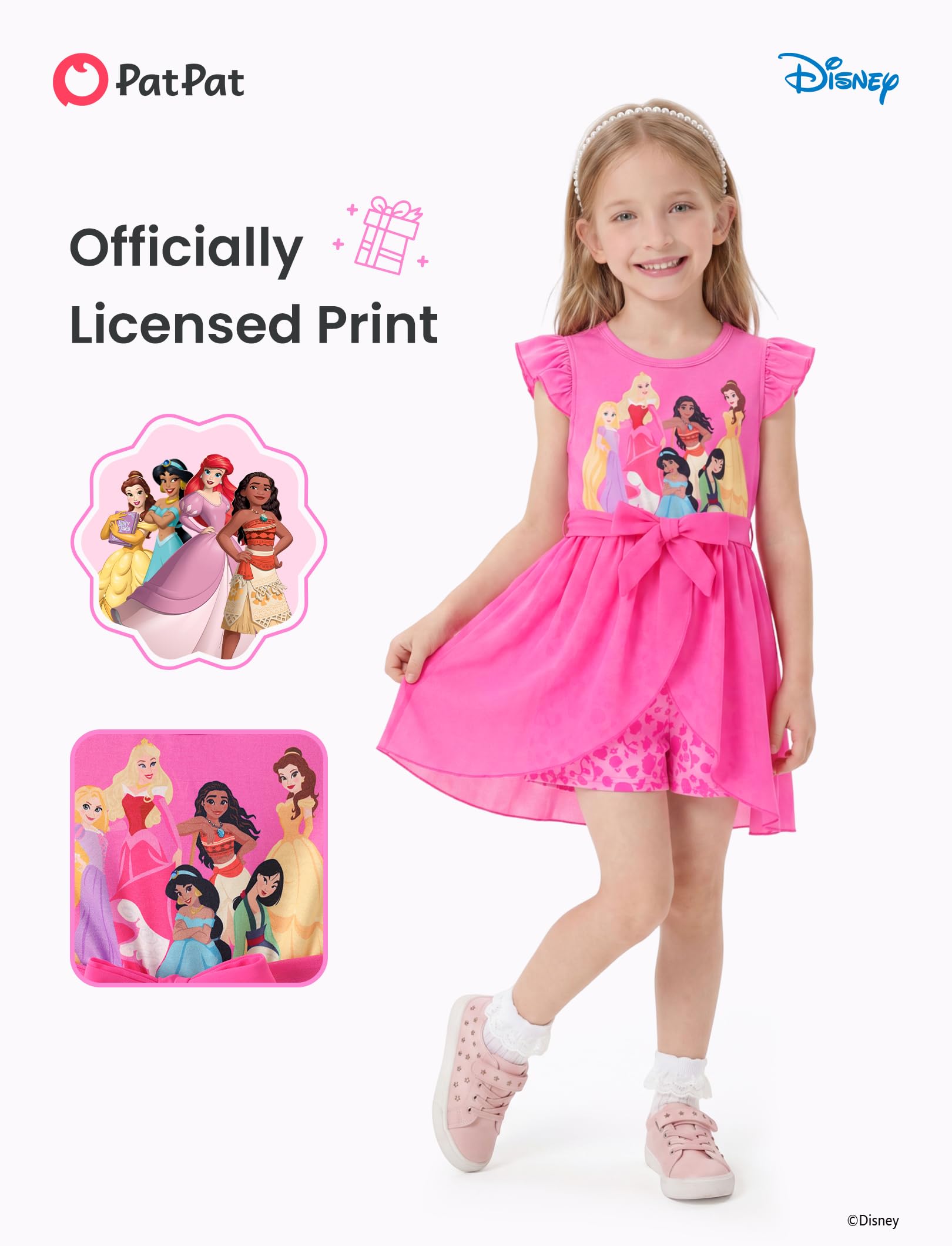 Disney Frozen - Tutina da bambina con gonna in tulle e gonna in tulle, per compleanno, estate, 2-8 anni