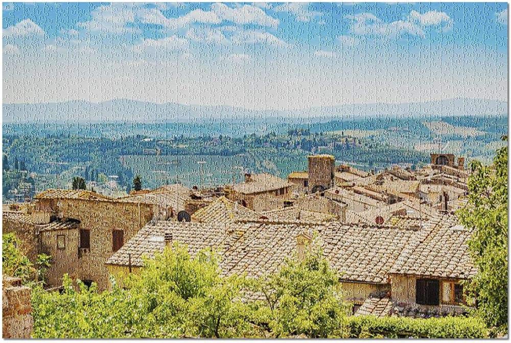 トスカーナの昼と夜 Amazon.co.jp: HDトスカーナ イタリア-伝統的な屋上建築のある田園地帯