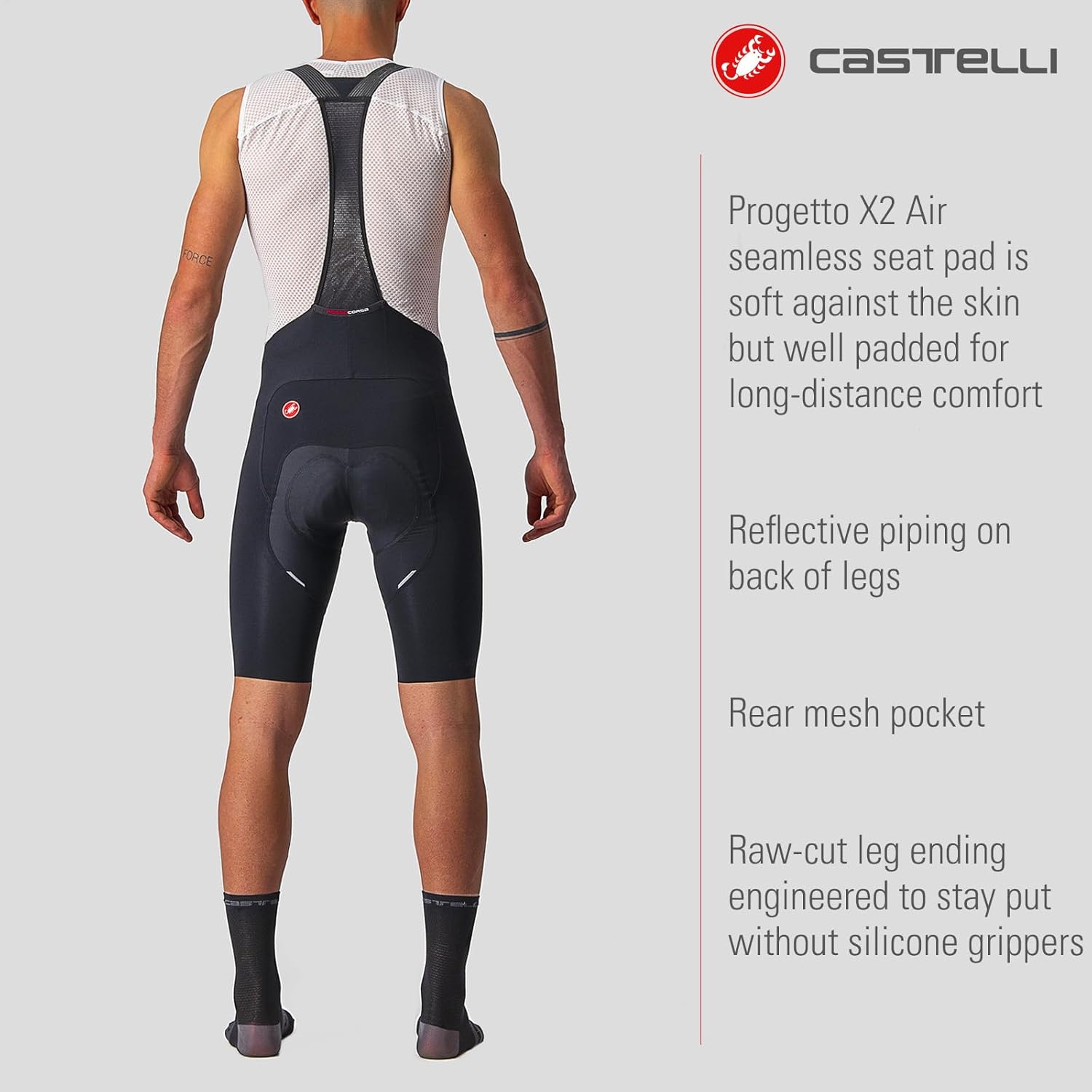 Amazon.co.jp: Castelli メンズ フリーエアロRCビブショーツ プロ