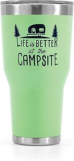 Sponsored Ad - Camco Life is Better at The Campsite Stainless Steel 30 oz. Tumbler with Double Wall Insulation - Leak Proo...
