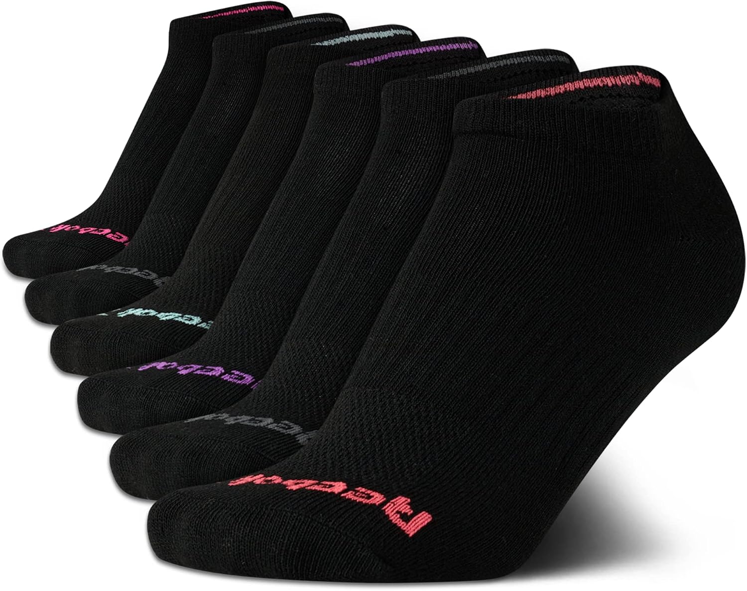 Reebok Women's Athletic Socks - Performance Low Cut Socks (6 Pack)