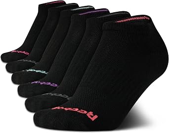 Reebok Women's Athletic Socks - Performance Low Cut Socks (6 Pack)