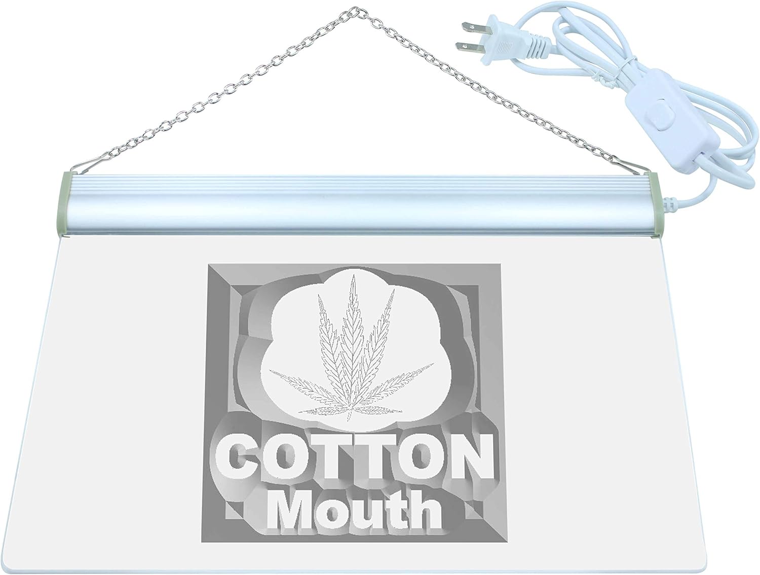 ADVPRO Marijuana Hemp Leaf Cotton Mouth LED Neon Sign Multi-Color 16 x 12 Inches st4s43-i847-c