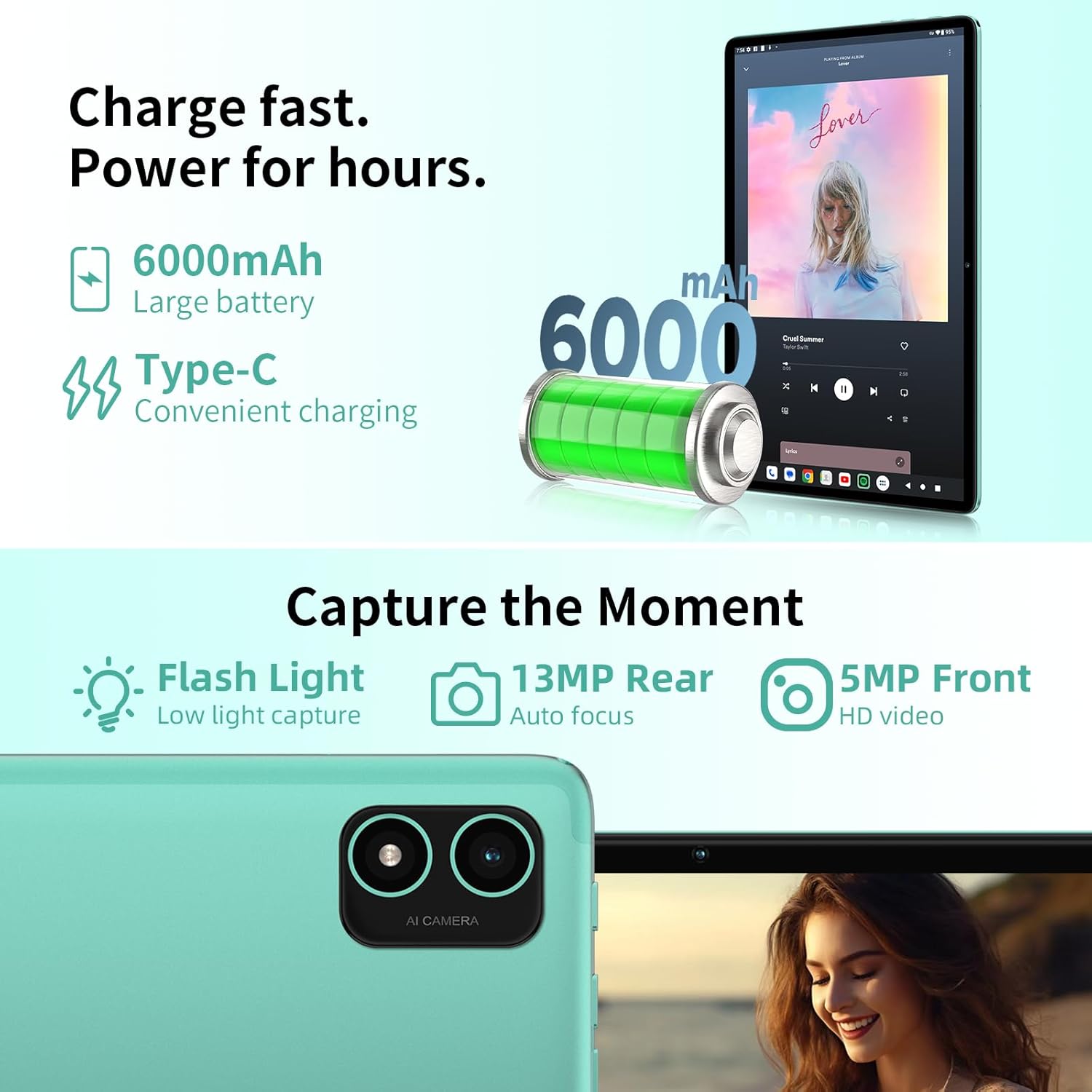 TECLAST P40S Android12 Tablet 10.1 Pollici, 12GB RAM+128GB ROM(TF 1TB), Octa-Core 2GHz, 2.4G/5G WiFi, BT5/Camara13MP/Google GMS/GPS/OTG/Face ID/Type-C/6000mAh/Headphone Jack/Metal-2024 TECLAST P40S Android12 Tablet 10.1 Pollici, 12GB RAM+128GB ROM(TF 1TB), Octa-Core 2GHz, 2.4G/5G WiFi, BT5/Camara13MP/Google GMS/GPS/OTG/Face ID/Type-C/6000mAh/Headphone Jack/Metal-2024