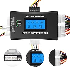 Netzteil Tester für PC,LCD Computer PC Power Supply Tester für ATX/ITX/IDE/HDD/SATA/BYI-Anschlüsse Netzteiltester, digitaler LCD-Bildschirm