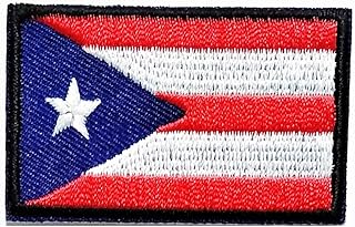 Mini Puerto Rico Puerto Rican Flag National Iron On Patches Logo Badge Sign Symbol T-Shirt Jeans Skirt Hat Bag Backpacks