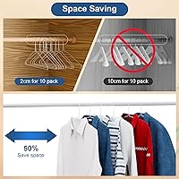 Vista 4 de SPECILITE Perchas de Alambre de Metal a Granel Paquete de 100 para Trajes de Tamaño Estándar, Abrigos, Camisas, Pantalones, Faldas, Ahorro