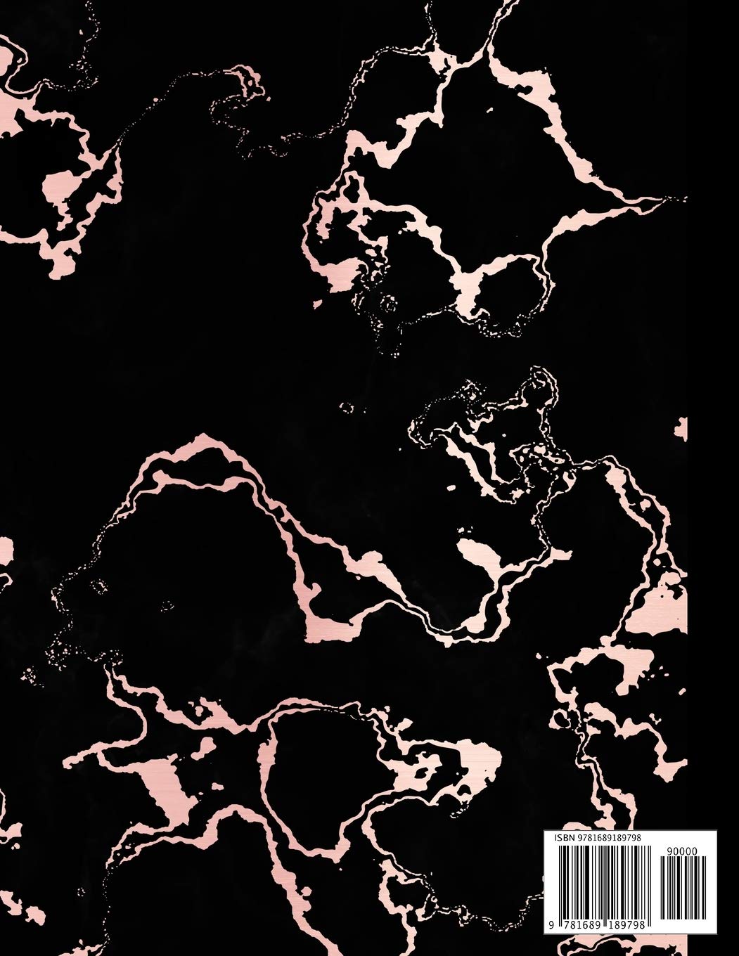 Composition Notebook: Trendy Black Marble and Rose Gold | 100 Wide Ruled Pages | 8.5 x 11 | Journal for Children, Kids, Girls, Teens And Women (School Essentials) image 2