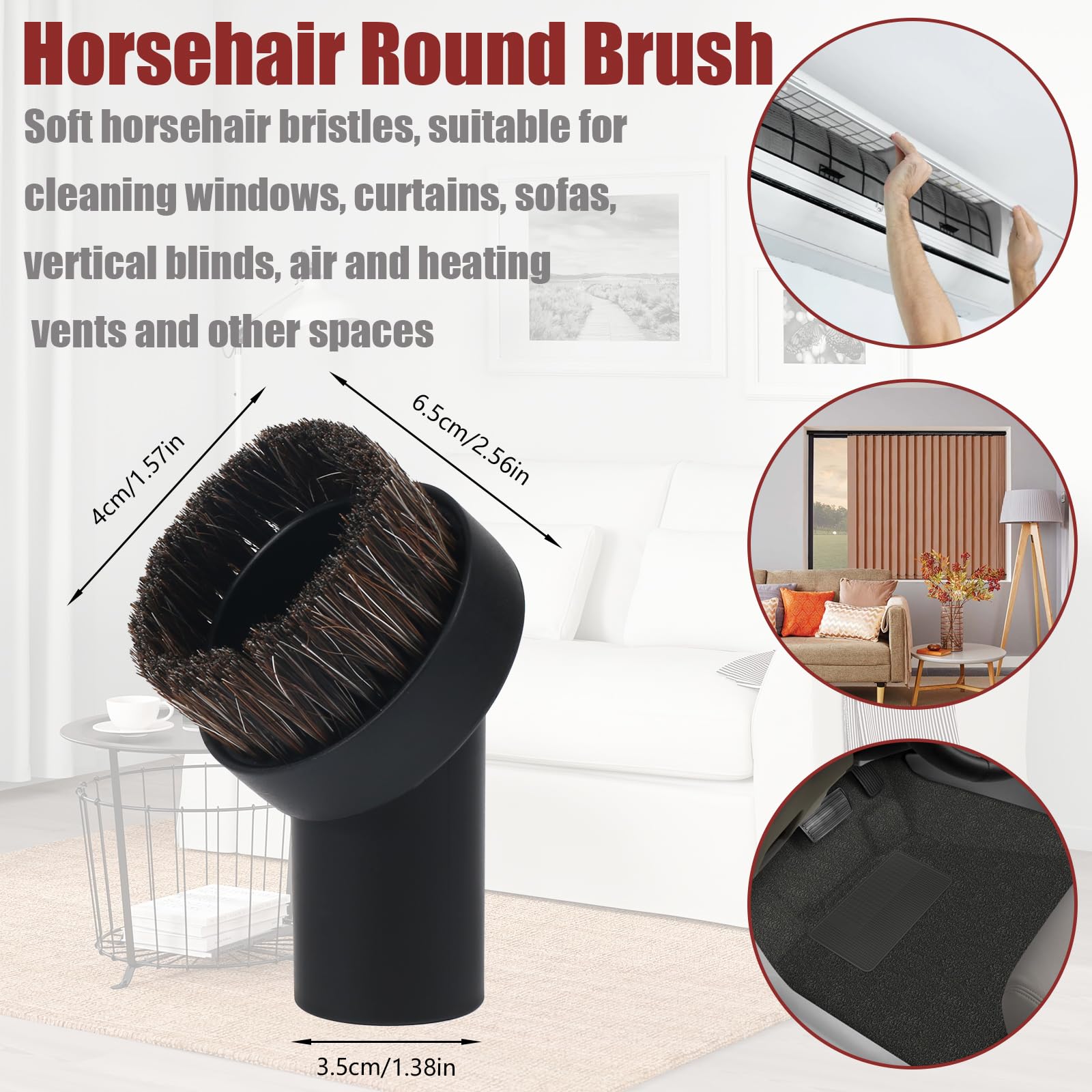 Set Accessori Aspirapolvere 7 Pezzi - Compatibile Con Tubi 32-35mm, Spazzole Per Pulizia Profonda - Foto 2