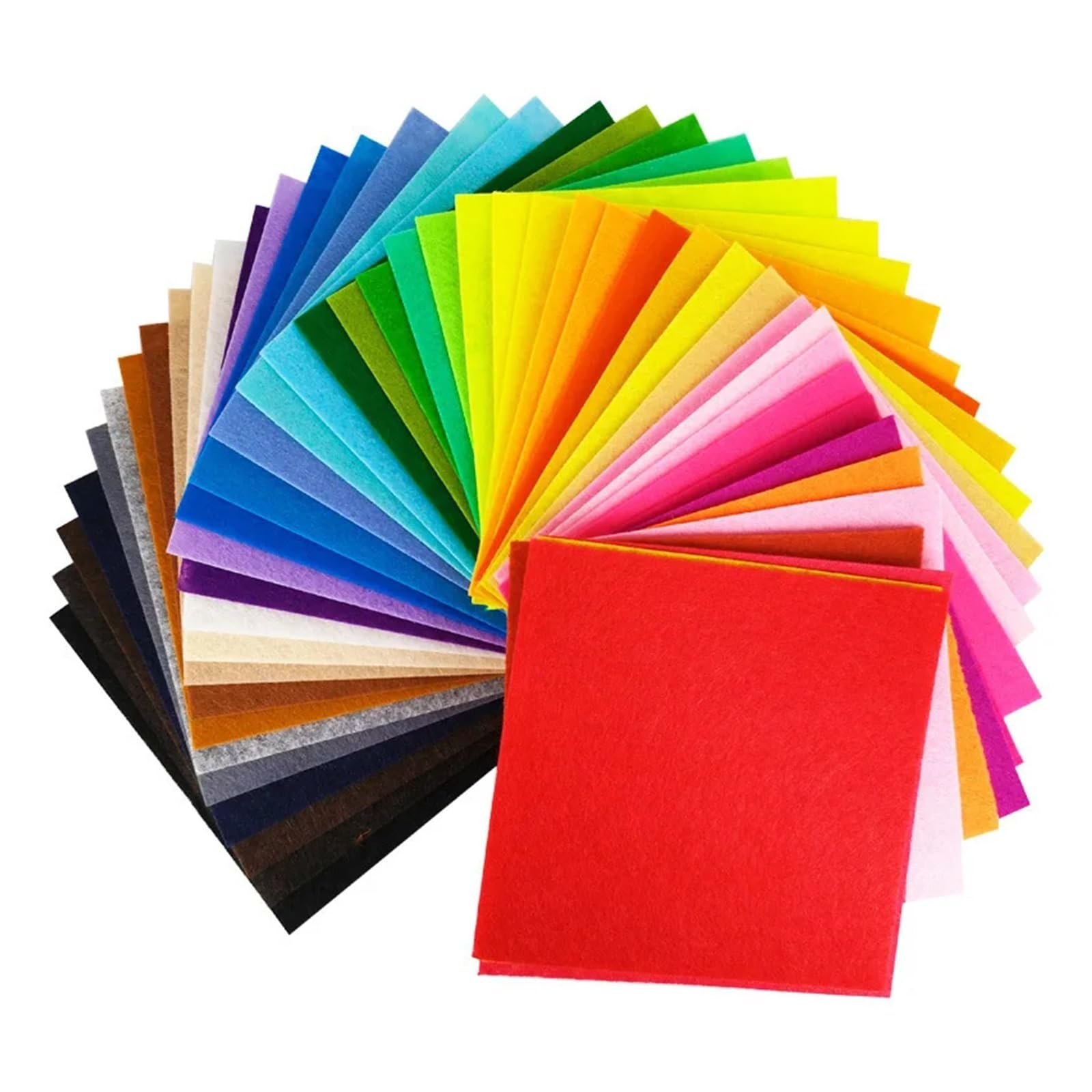 Feutrine 40/20/10 feuilles de feutrine couleurs assorties for patchwork, couture et loisirs créatifs. Carrés non tissés 1 mm d'épaisseur(10x10cm,40Pcs)