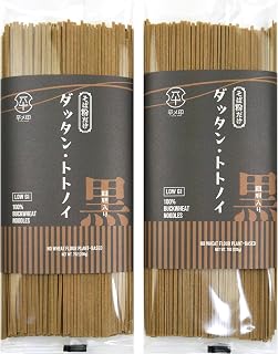 平メ印 十割蕎麦 「そば粉だけ」 ダッタン・トトノイ 200g×2袋 韃靼粉入り 食塩不使用 無添加 低GI 乾麺