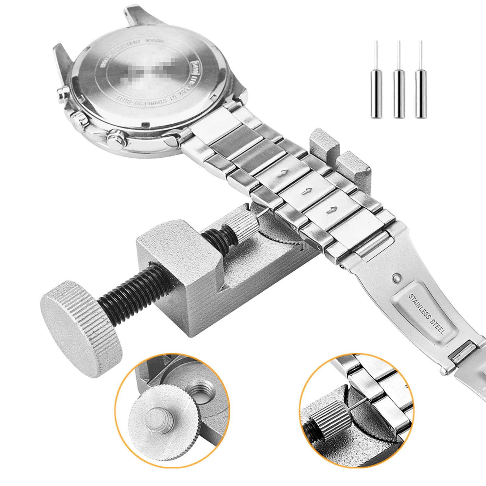Kit De Réparation Montre 12-en-1 - Outils Pour Bracelet, Ouvre Boîtier, Chasse Goupille - Acier Inoxydable