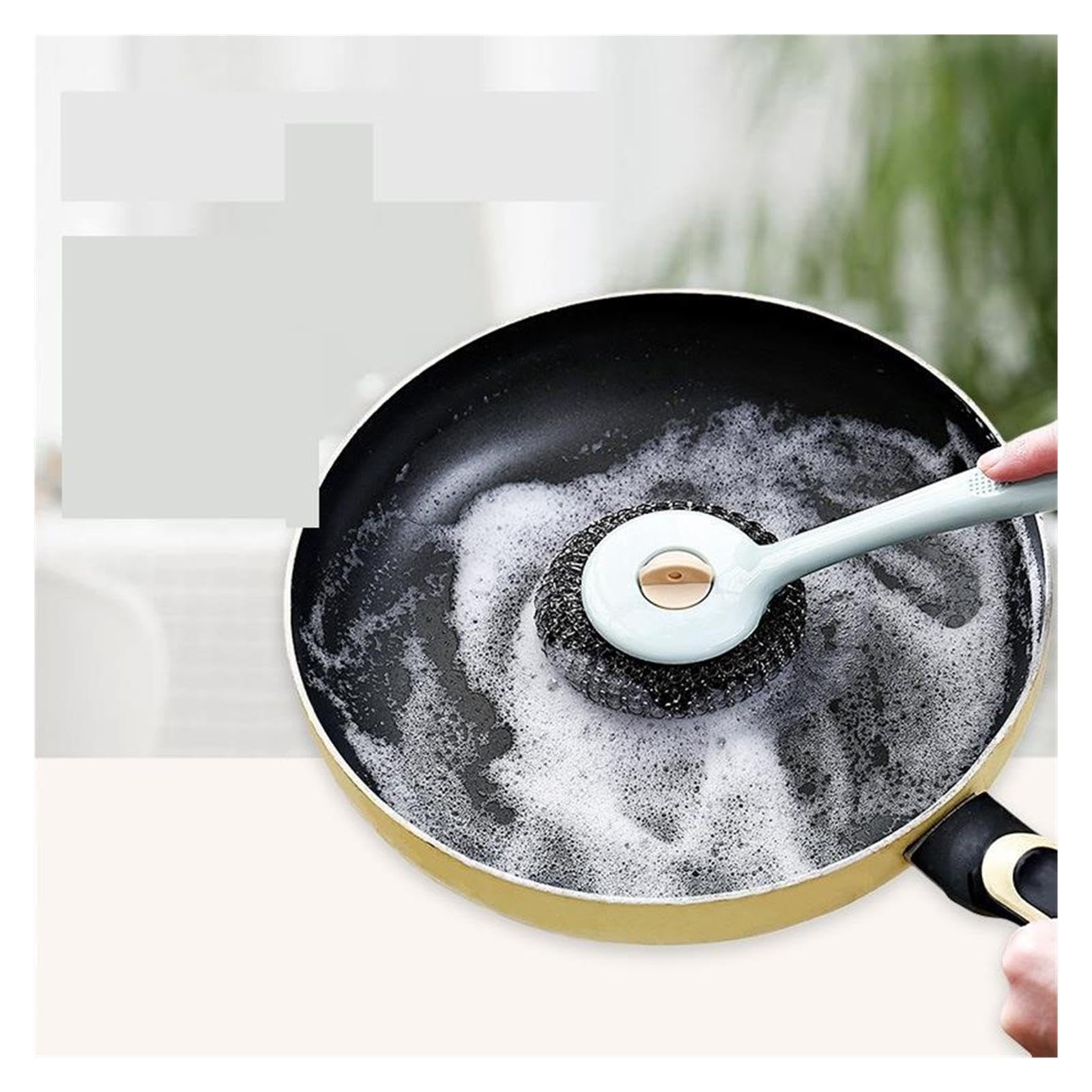3pcs Long Handle Pot Brush pour Cuisine