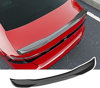 Xipoo Spoiler Compatible with 2023-2025 Honda Accord Trunk Lip Rear Spoiler Glossy Carbon Fiber Trunk Wing Replacement for 2023 2024 2025 Honda Accord Accessories