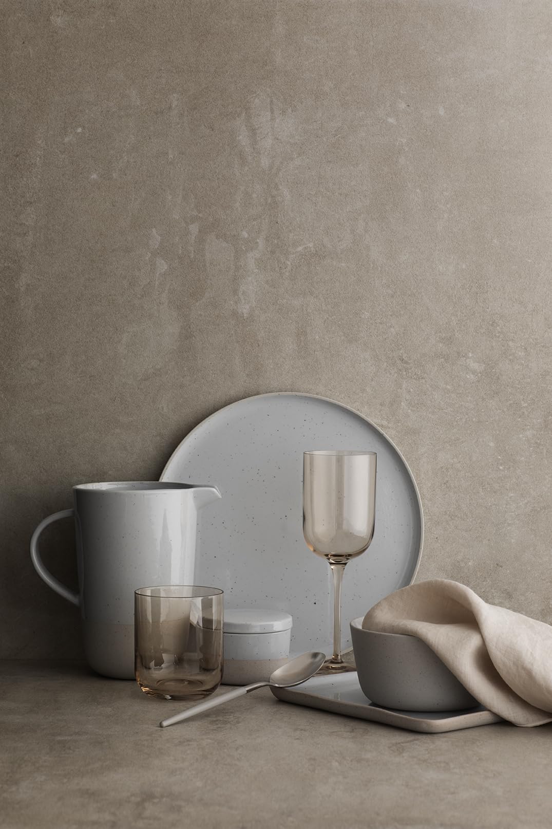 blomus Zuckerdose SABLO | Farbe Cloud | Keramik | Ø 8,5 cm | Höhe 6 cm | 150 ml