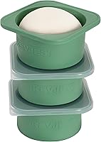 Vista 15 de PLUS-1000ml Caja de prueba de masa de pizza para pizza artesanal DIY, contenedores apilables de grado alimenticio de silicona con tapas. Apto