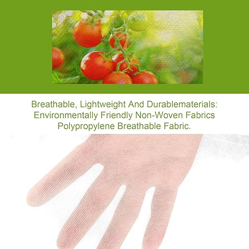 Miniatura 6 de MQUPIN Cubiertas para plantas, protección contra congelación, cubiertas flotantes de jardín para camas elevadas, verduras, insectos, heladas de