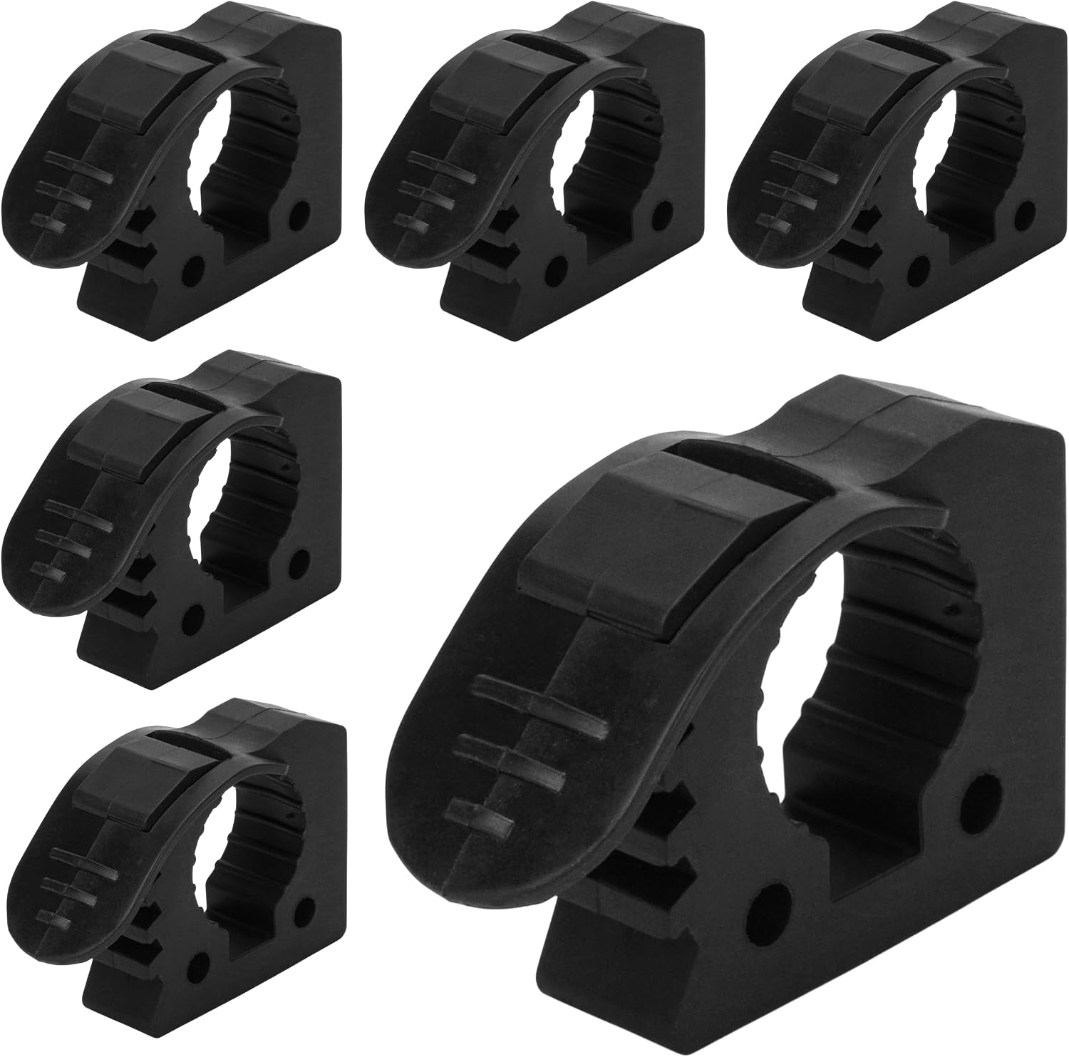 6 Pack Quick Assist Clamp Mount Clamps Release Rubber Fist Mounting Tool – Shovel Mount For Roof Rack, Fits 1-3/8'' Diameter Or Round Tube, Fit for UTV ATV Boat Van Any Wall, RV Car Accessories Kit