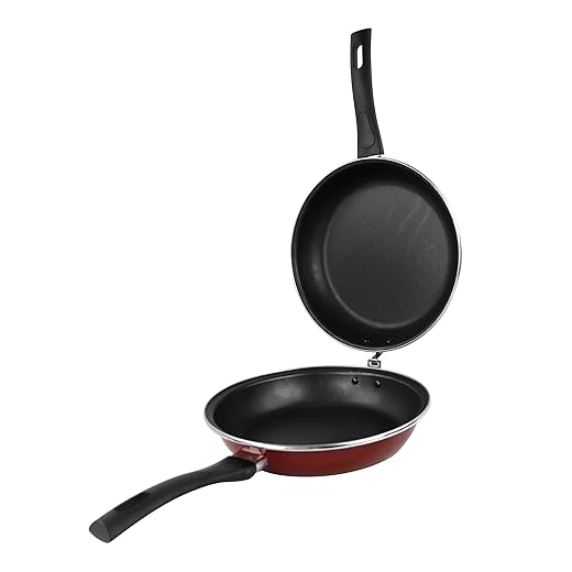 Magefesa Praga - Sartén Para Tortilla 24Cm De Acero Vitrificado Exterior Rojo. Antiadherente Bicapa Reforzado, Aptas Para Todo Tipo De Cocinas, Especial Inducción. 50% De Ahorro Energético.