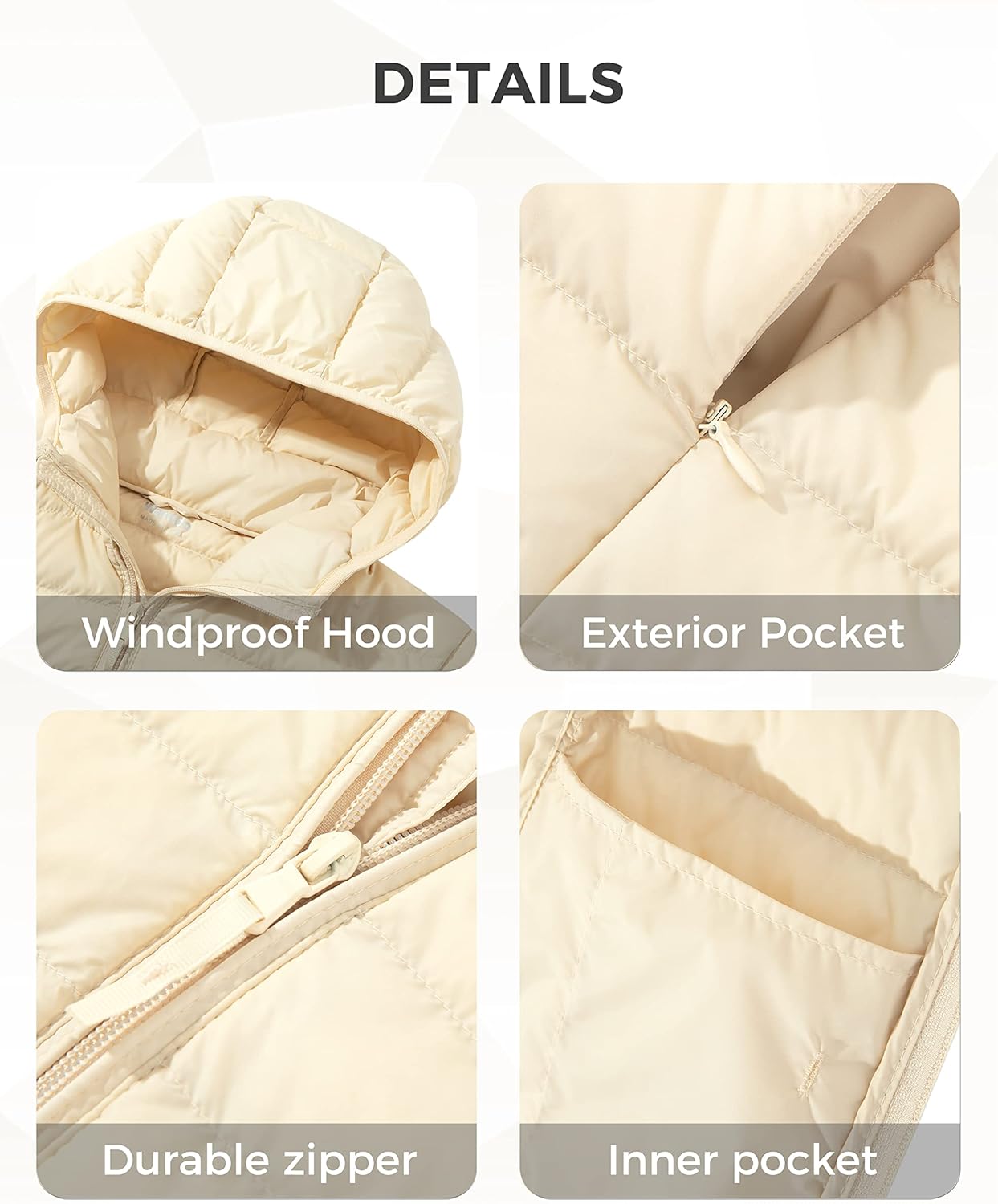 wantdo women's packable ultra light weight short down jacket