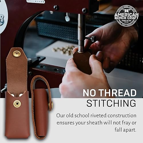 Miniatura 7 de Funda de cuero para Leatherman Charge and Charge TTI - Fabricado en Estados Unidos por American Bench Craft (marrón)