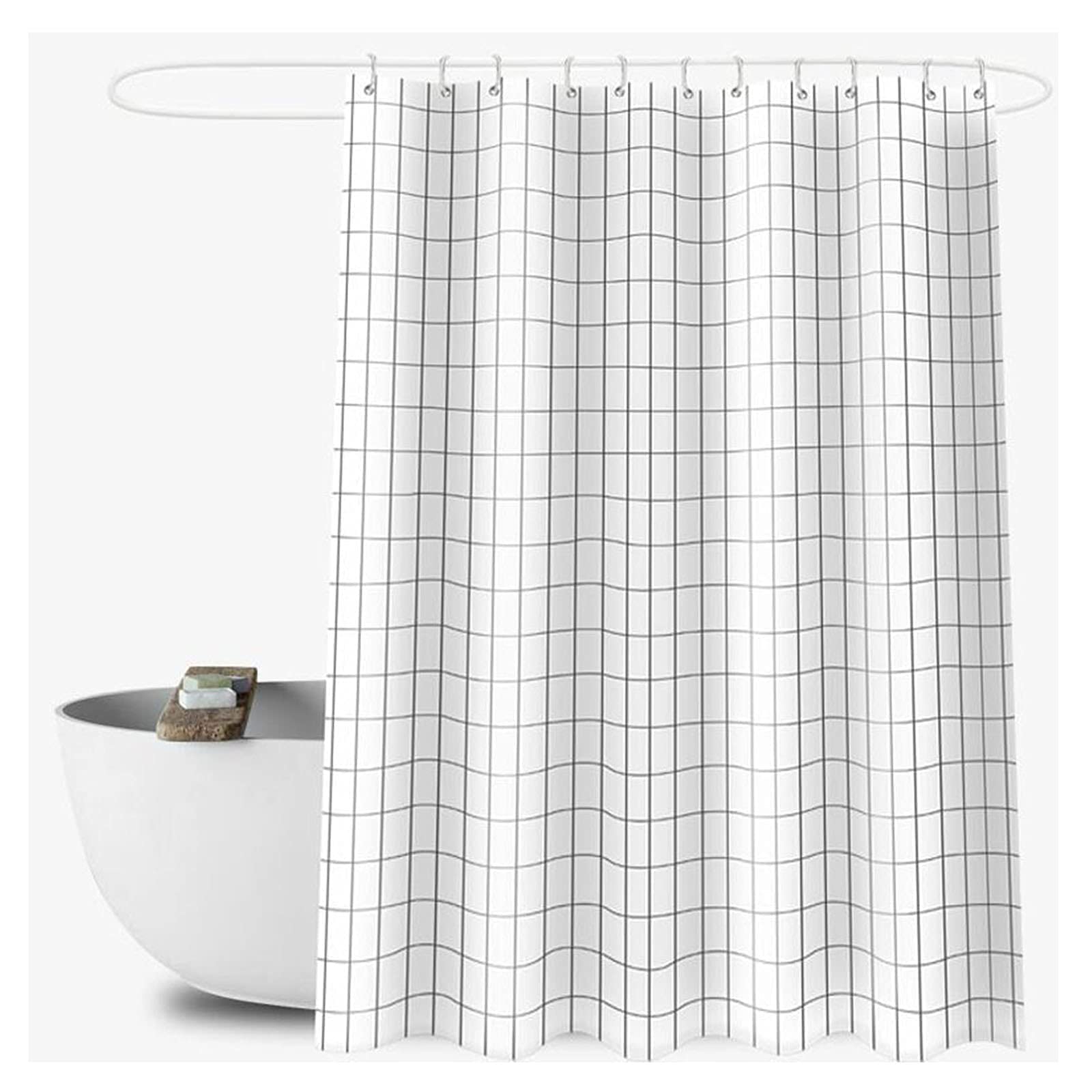 Rideau de douche graphique pour sublimer la décoration de salle de bain