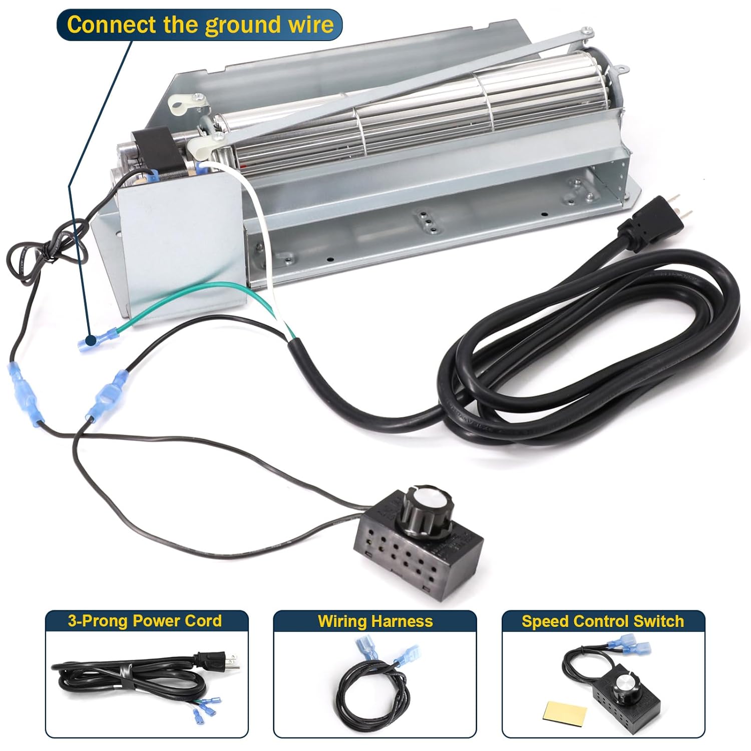 Fireplace Blower Fan Kit FBK-200 Replacement for Superior, Astria, Lennox Fireplace, FBK 80L84 Blower Fan for Lennox lmdv3530cnm lmdv3530cnm, Superior sldvt-35nm dr-500cmn