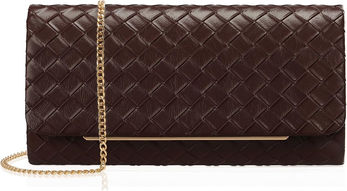 Women's Clutch Purse with Detachable Strap | Evening Handbags for Parties and Weddings