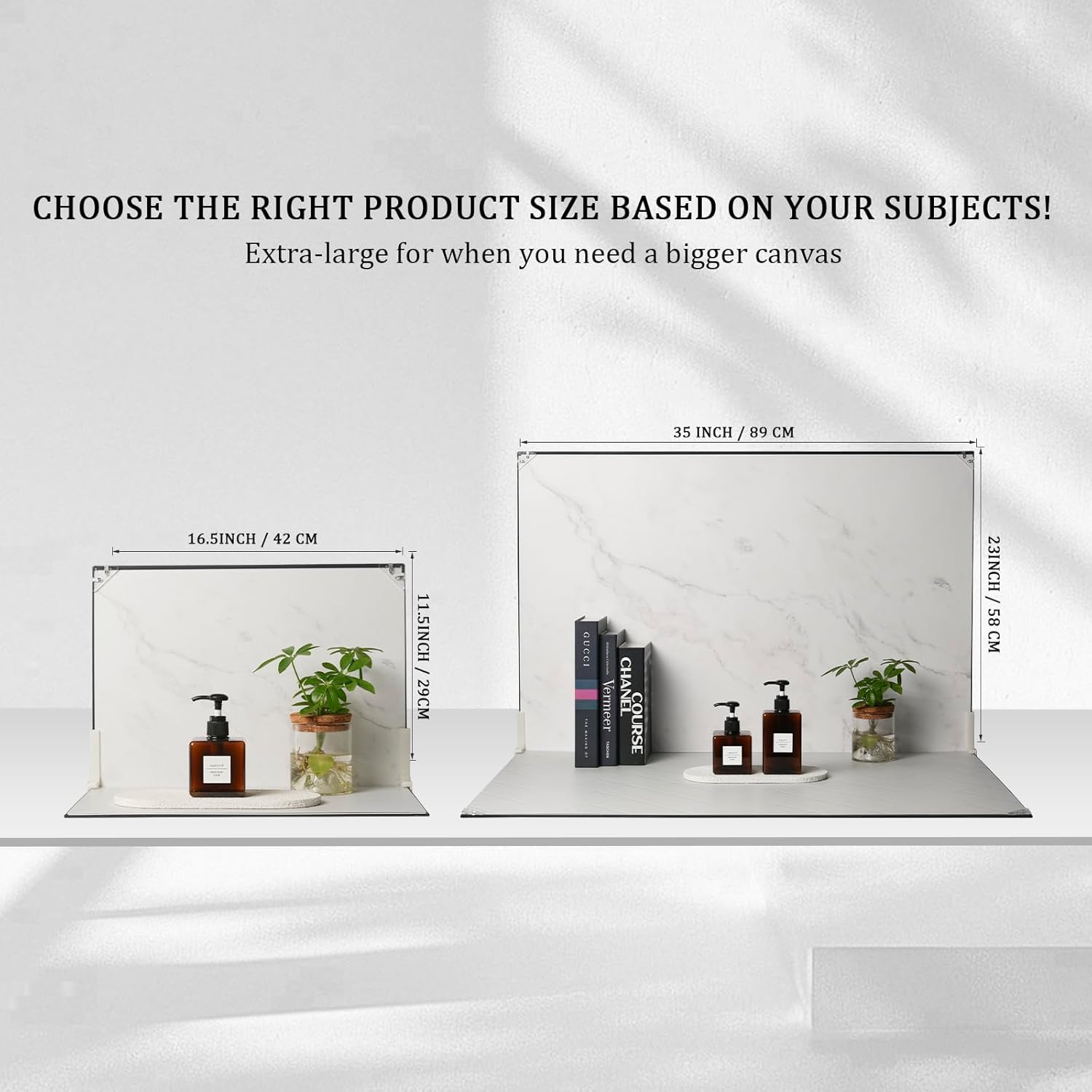 Food Photography Backdrops, 23x35inch 10Pcs Double-Sided Product Background Paper (20 Patterns), Photo Backdrop Board with T-Stand & Clamps for Jewelry, Cosmetics
