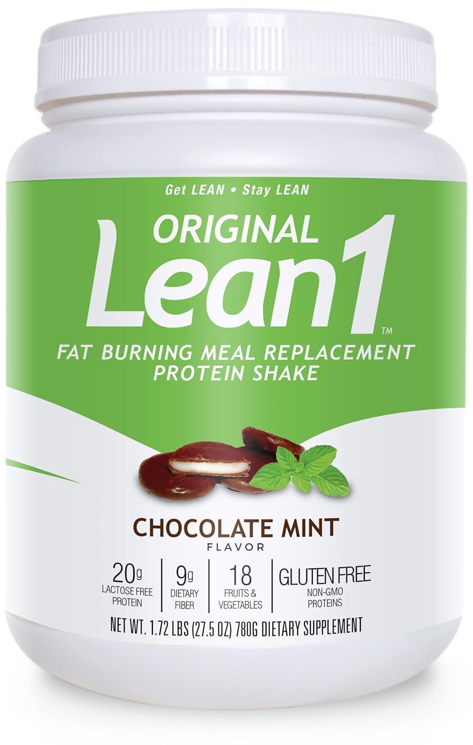 Lean1 Chocolate Mint flavor, 15 serving tub,...