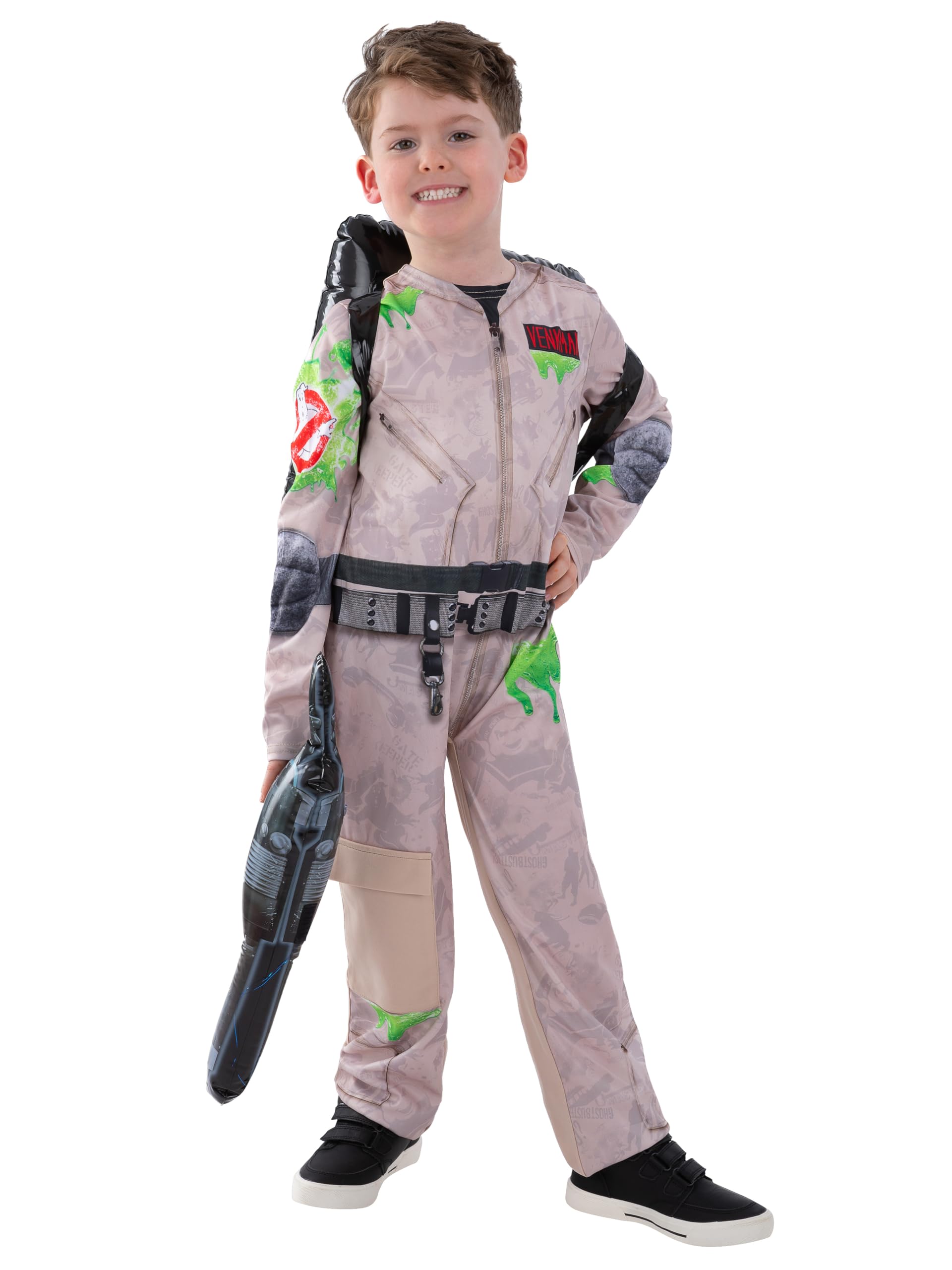 Jumpsuit Ghostbusters Fancy Dress Child Ghostbusters Movie Jumpsuit  Children's Halloween Costume Size Medium (8-10), image size:1920x2560