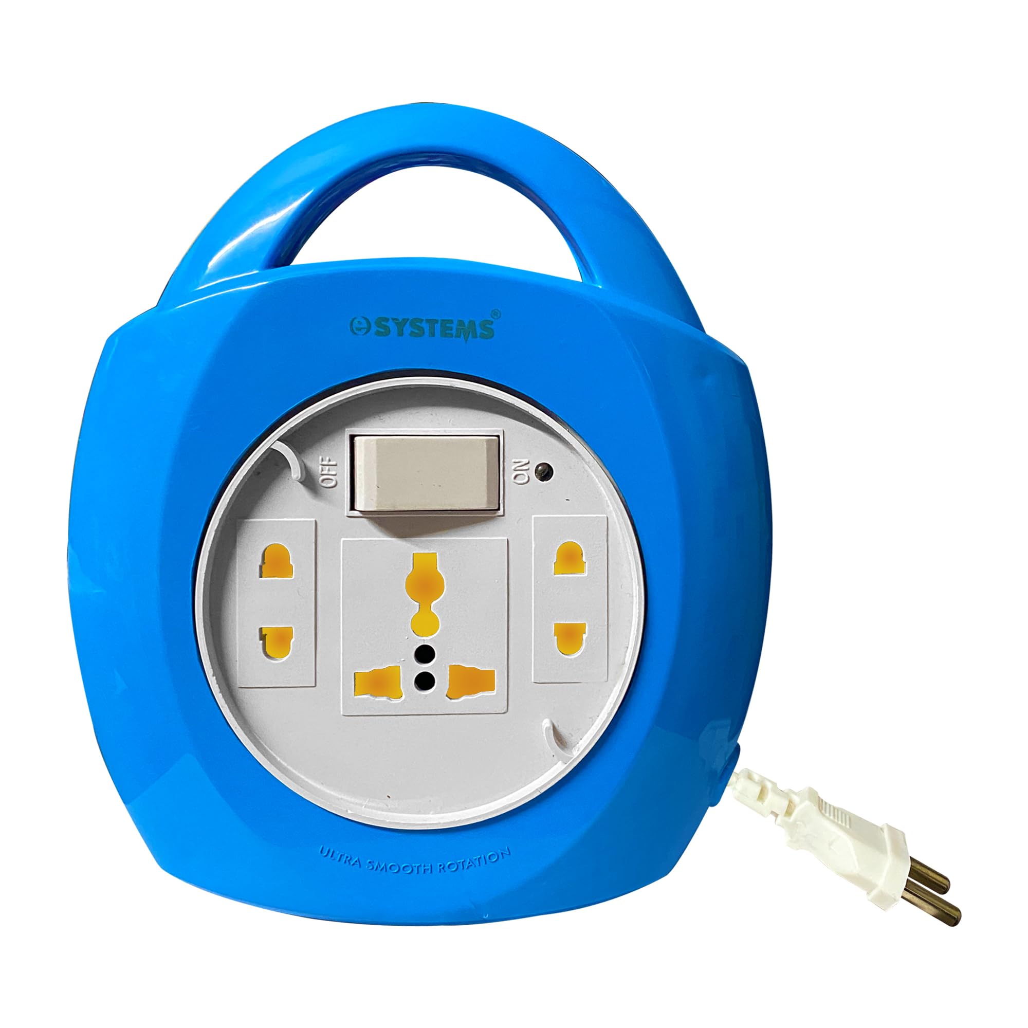 eSYSTEMS Extension Board, Multi Plug Points Flex Box, Universal Sockets, LED Indicator, Master Switch, 4.5 Meters Long Wire, Extension Cord 6 Amp (Blue)-image-43