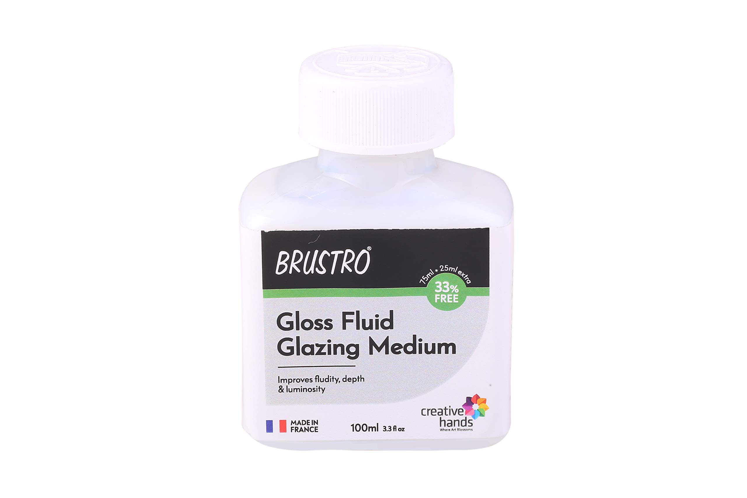 Brustro Professional Gloss Fluid Glazing Medium 100ml (75ml + 25ml Free)-image-5