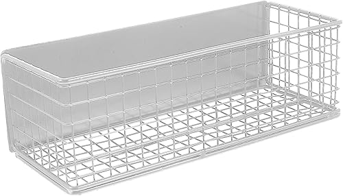 Miniatura 1 de Cesta de almacenamiento magnética de malla de alambre, contenedor de basura, bandeja de escritorio, organizador de oficina para refrigerador,