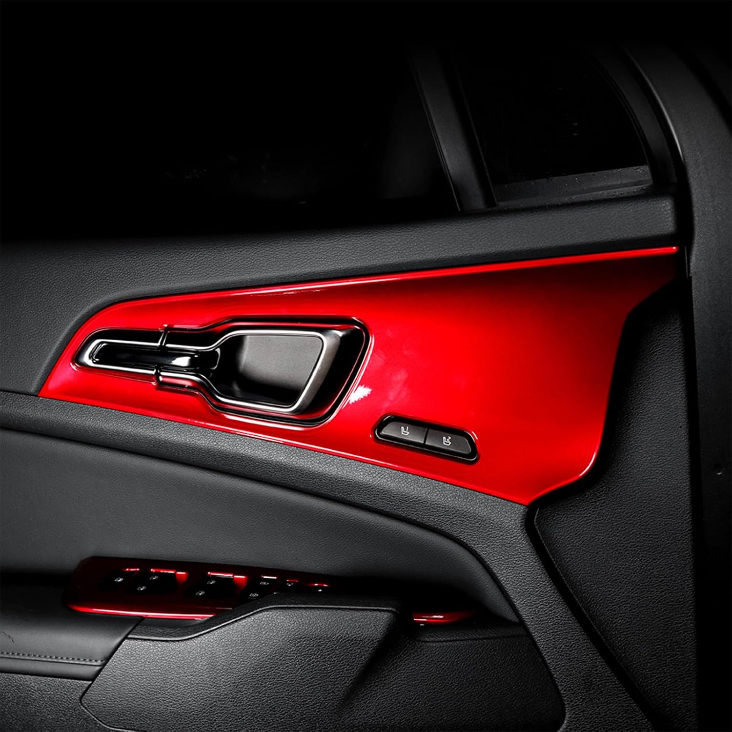 5PCS Door Panel Covers Car Door Handle Protector Trim Compatible with Kia Sportage 2023-2026 Accessories (Red)