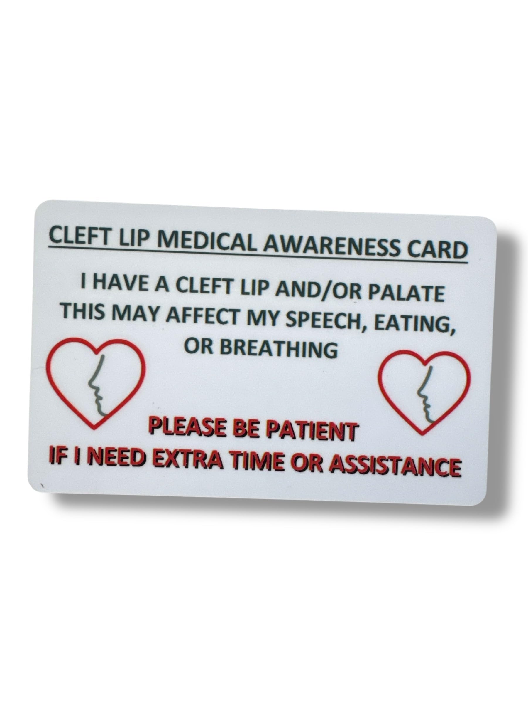 Medical Awareness Information Card (Cleft/Palate Lip) — image 1