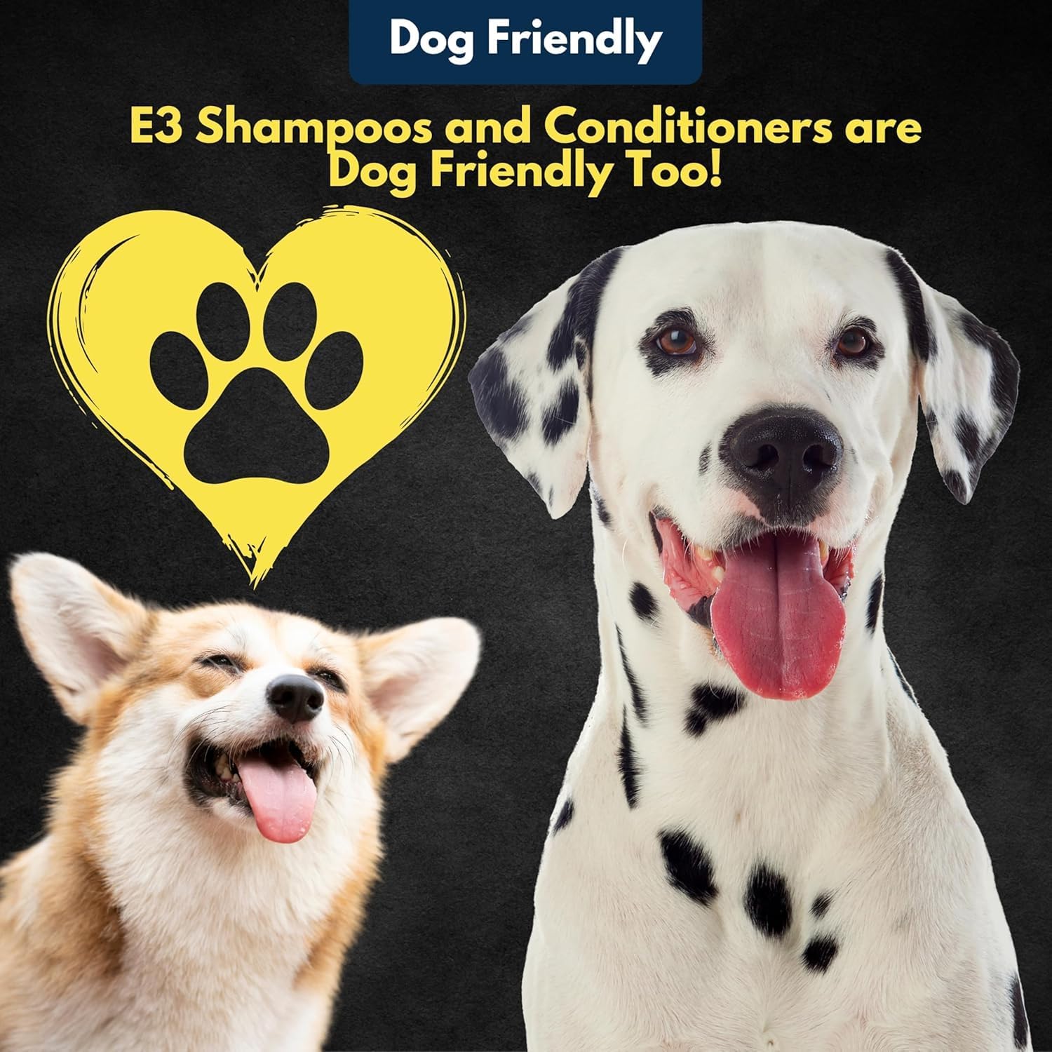 E3 Elite Equine Evolution Grooming Bundle - Special Formula Deep Cleansing Shampoo for Horses and Dogs, 32 oz and 8 oz Combo Pack