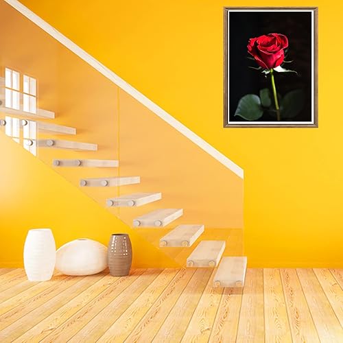 Miniatura 10 de Bimkole Kits de pintura de diamantes 5D, silla de girasol, flores de taladro completo, juego de bordado de diamantes de imitación de pintura