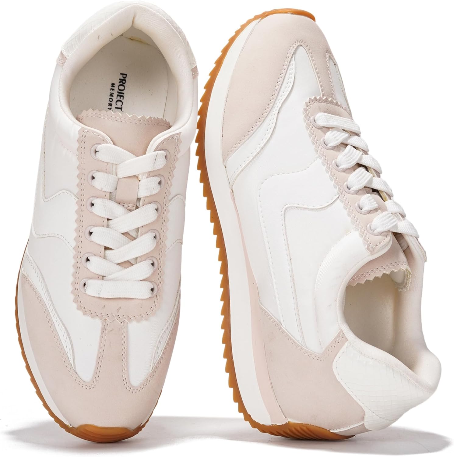 Project Cloud Sneakers for Women  Lightweight Lace-Up Shoes for Women with Memory Foam Insoles  Trendy Womens Shoes  Non-Slip, Comfortable Womens Sneakers (Madison)
