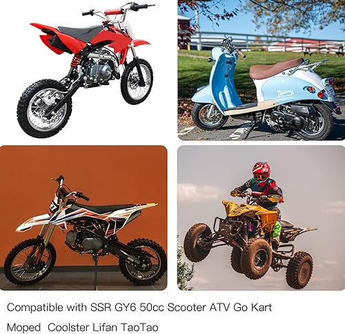 Miniatura 5 de GREHUA Línea de combustible para Dirt Bike con filtro compatible con GY6 50 cc 90 cc 110 cc 150 cc 139QMB 157QMJ Taotao SSR Trailmaster 150 XRS Go