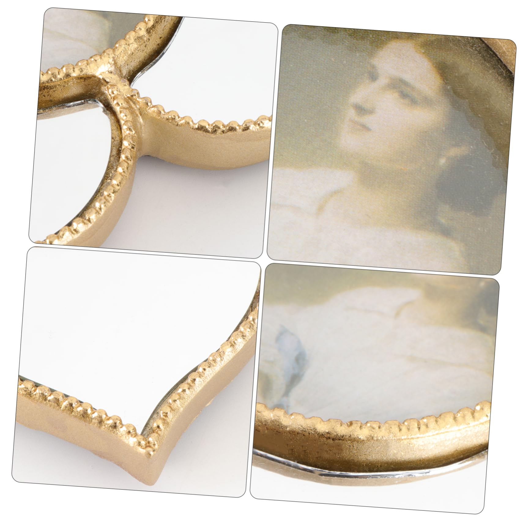 SOLUSTRE 2stücke Goldener Resin-bilderrahmen Kreativer Fotorahmen Für Hochzeitsfotos Desktop-dekoration Elegantes Design Für Besondere Anlässe Handgefertigte Ornamente Für Ihre