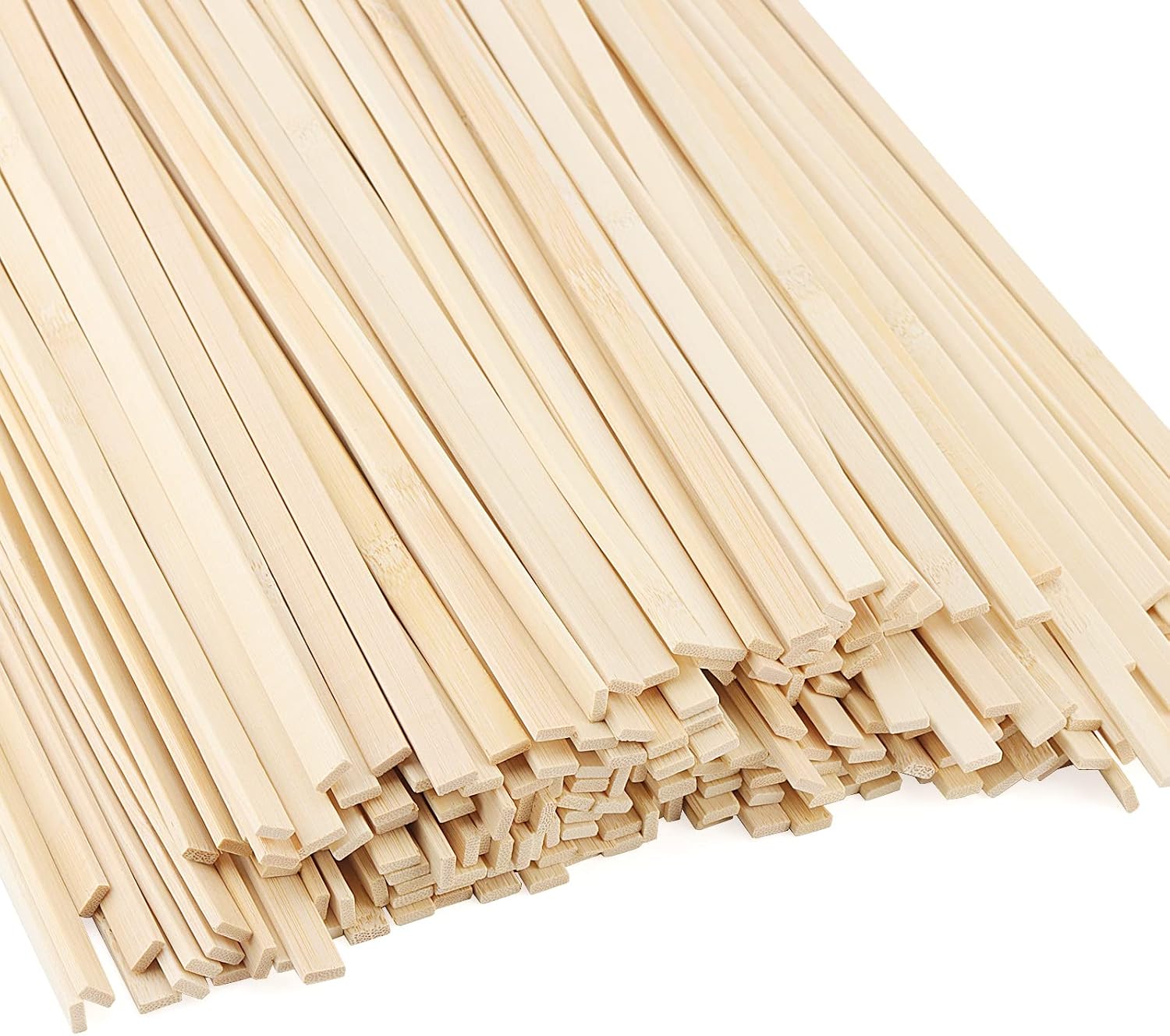 DYWISHKEY Natural Bamboo Sticks, Wooden Craft Sticks, 15.75 Inches...