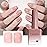 CANNI Jelly Pink Gel Nail Polish, 1Pcs Jelly Nude Pink Gel Polish Sheer Clear Light Pink Gel Polish Translucent Color Nail Polish Gel Soak Off U V Gel Nail French Nail Manicure Salon DIY