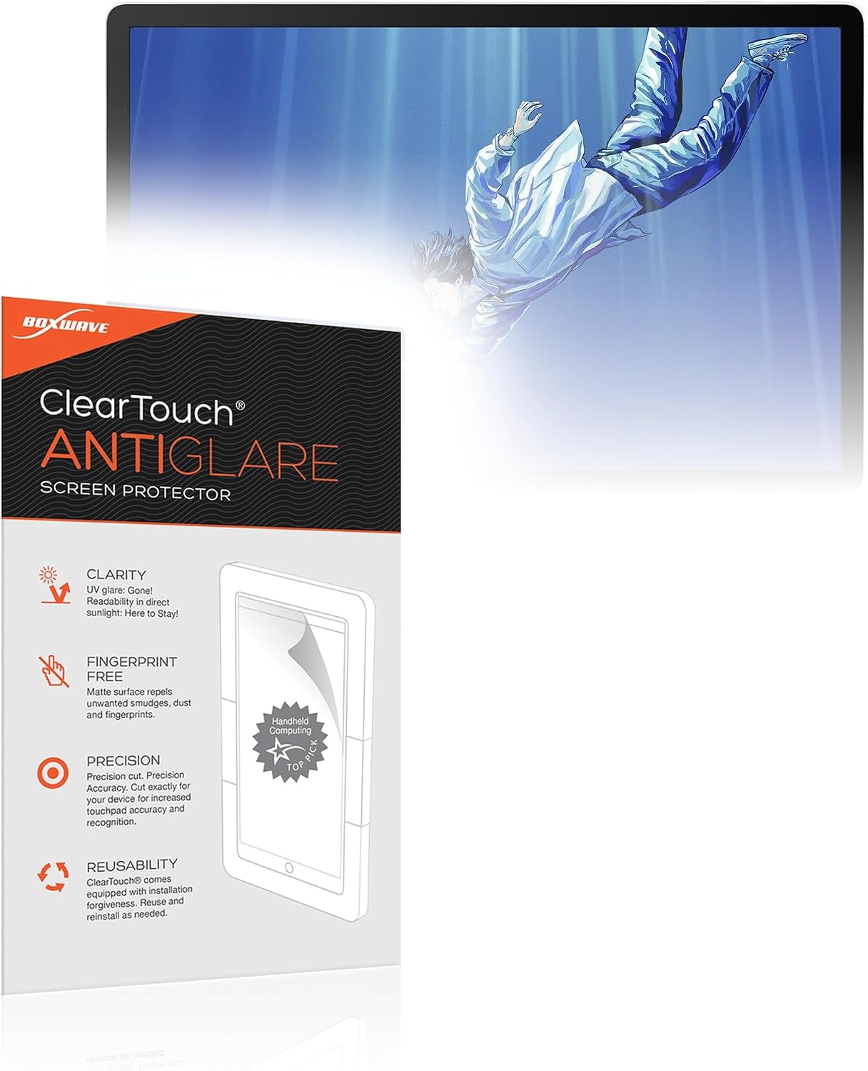 BoxWave Screen Protector Compatible With Wacom MovinkPad Pro 14 (14 in) - ClearTouch Anti-Glare (2-Pack), Anti-Fingerprint Matte Film Skin