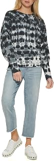 DKNY womens JEANS PULL OVER,BLK/WHT,XS