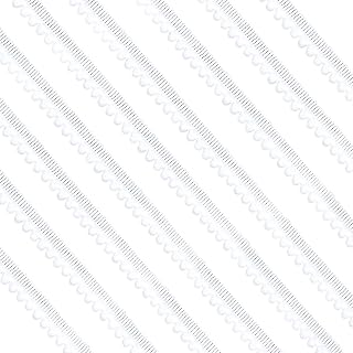 13 Yards Mini Pom Pom Trim for Sewing 13mm Balls Fringe Trim for Sewing White Lace Ribbon Mini White Poms for Crafts Fringe for Pillow Clothing DIY