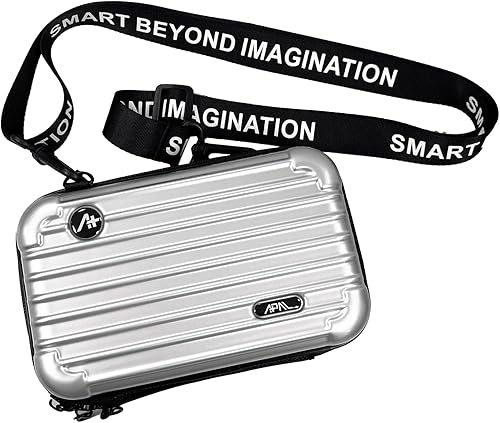 APAL Organizador electrónico de dispositivos, bolsa de transporte con protección EVA antigolpes para banco de energía, cable, disco duro. Cosméticos