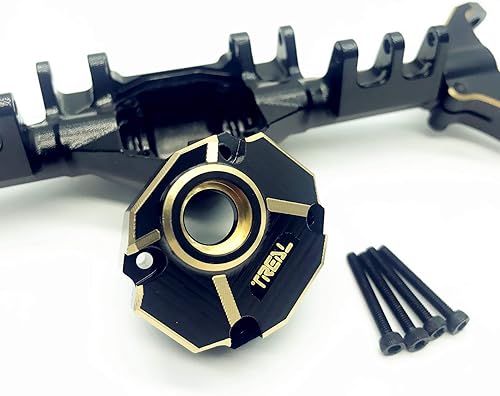 Treal Axial Capra Brass Currie F9 Portal Eje Vivienda/3er miembro UTB (negro)