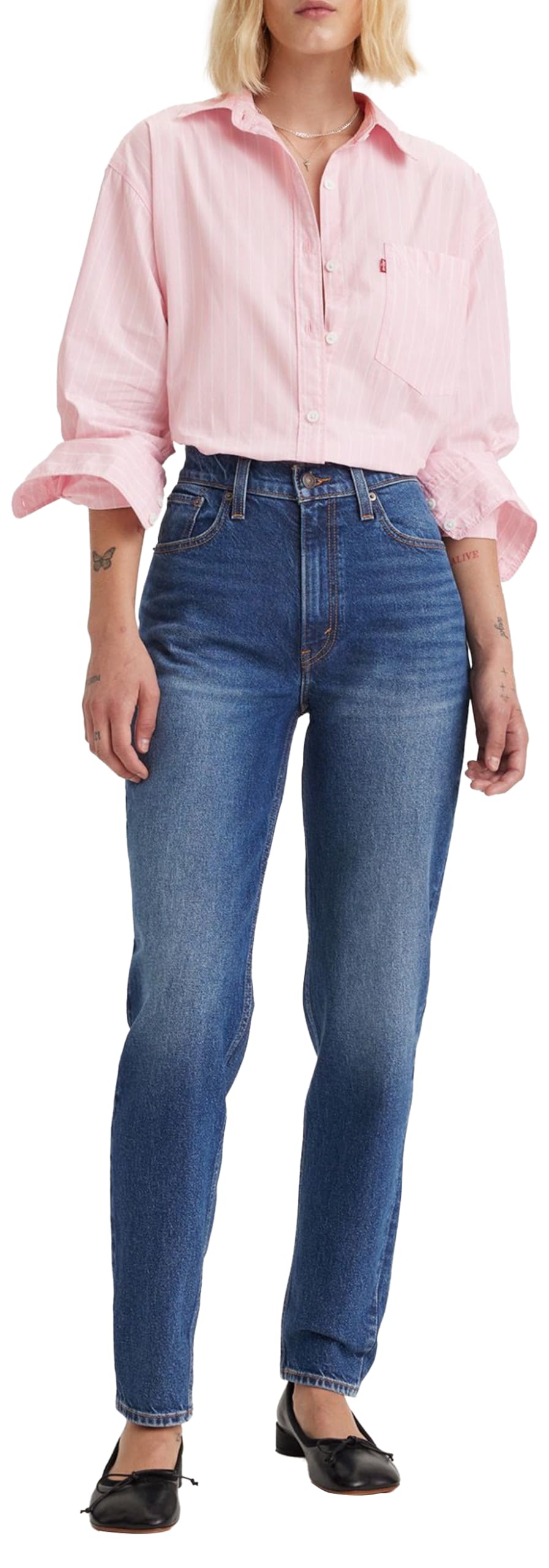 Levi's Damen 80er Jahre Mom Jeans,Tough Cookie,32W / 28L