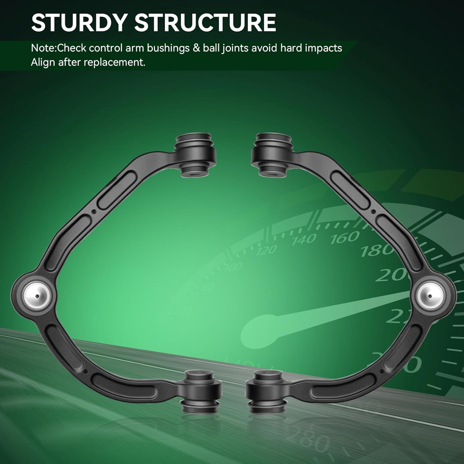 AUQDD 2Pc Suspension Front Upper Control Arm and Ball Joint Assembly Fit For 2003-2025 Ch-evy Express 2500 3500/03-25 GM-C Savana 2500 3500 (OE# K641505 K641506 15049879 15049880 25793550 23428569)